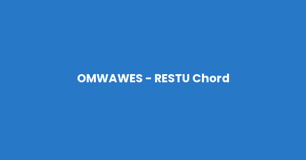 Kunci gitar dan lirik lagu OMWAWES - RESTU Chord lengkap